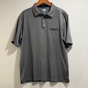 Callaway Men's Charcoal Golf Polo Shirt Size‎ L